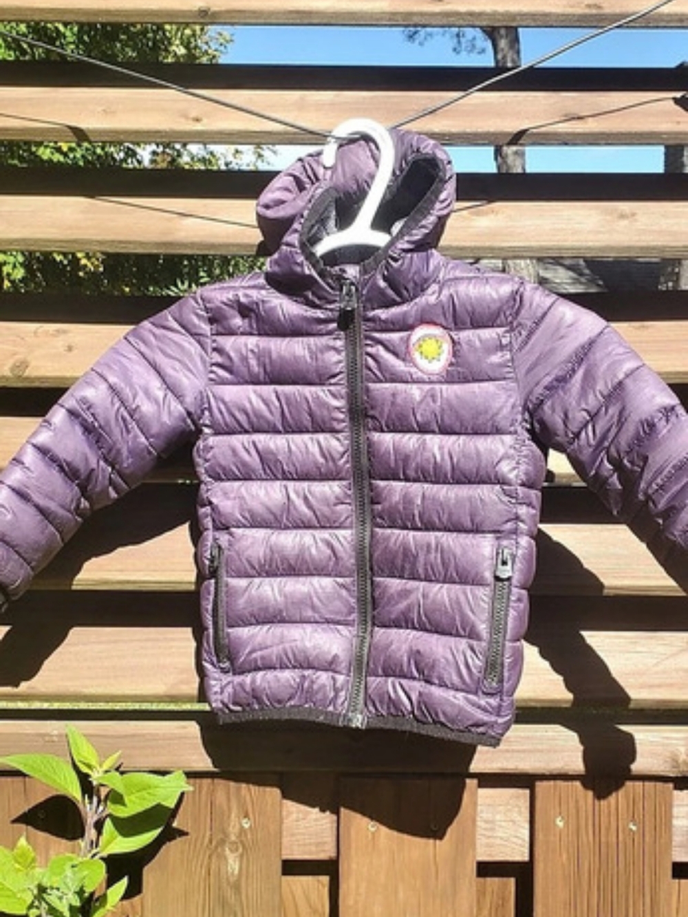 Roots Purple Puffer Jacket Size 2T